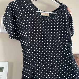 1990s polka dot dress